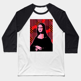 Mona Lisa  | Pop Art Baseball T-Shirt